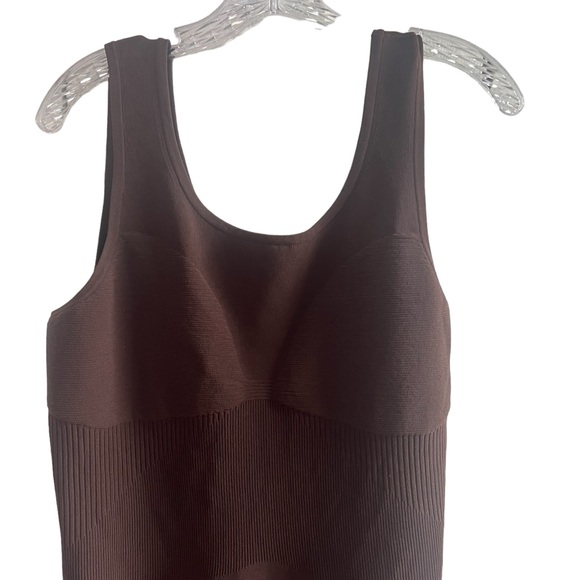 Lululemon Tight-Fit Knit Tank Dress in Java - Dark Brown Size XL New - Picture 7 of 11